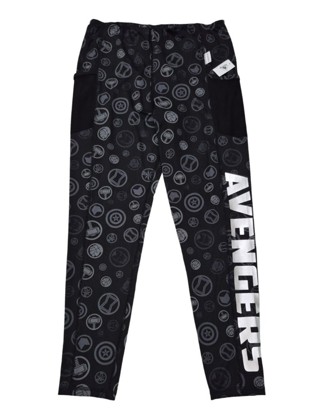 Her Universe Marvel Womens XL Avengers Print Leggings Black - Pockets